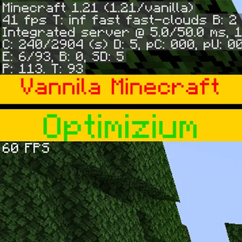 Vanilla Minecraft VS Optimizium