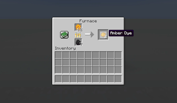 Smelting For Amber Dye