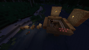 Base above river