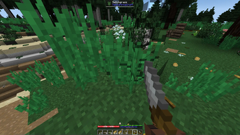 Breaking grass