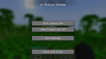 settings of SlotLock