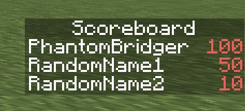 Scoreboard (Vanilla)