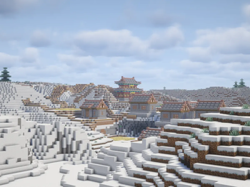 Village in Snow . Age I