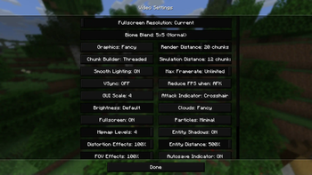 Options Menu