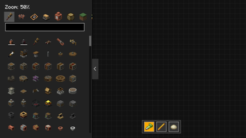 Empty Diagram and Side Menu