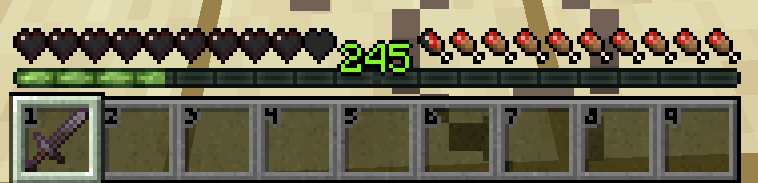 Player's health bar