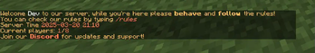 MOTD (Message of the Day)