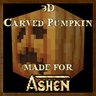 Carved 3D Pumpkin for Ashen16x