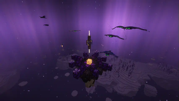 Obsidian island (No loot) swarmed with Phantoms (Plus shaders)