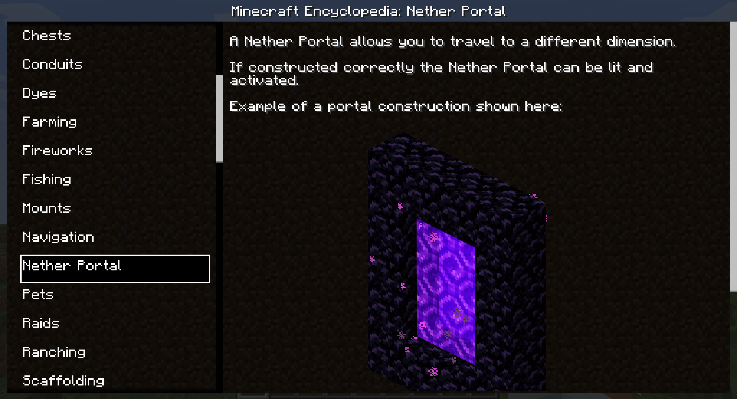 Encyclopedia: Nether Portal