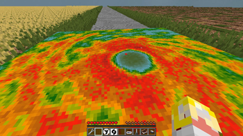 A cyclone on a radar