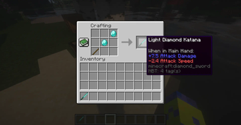 Light katana crafting