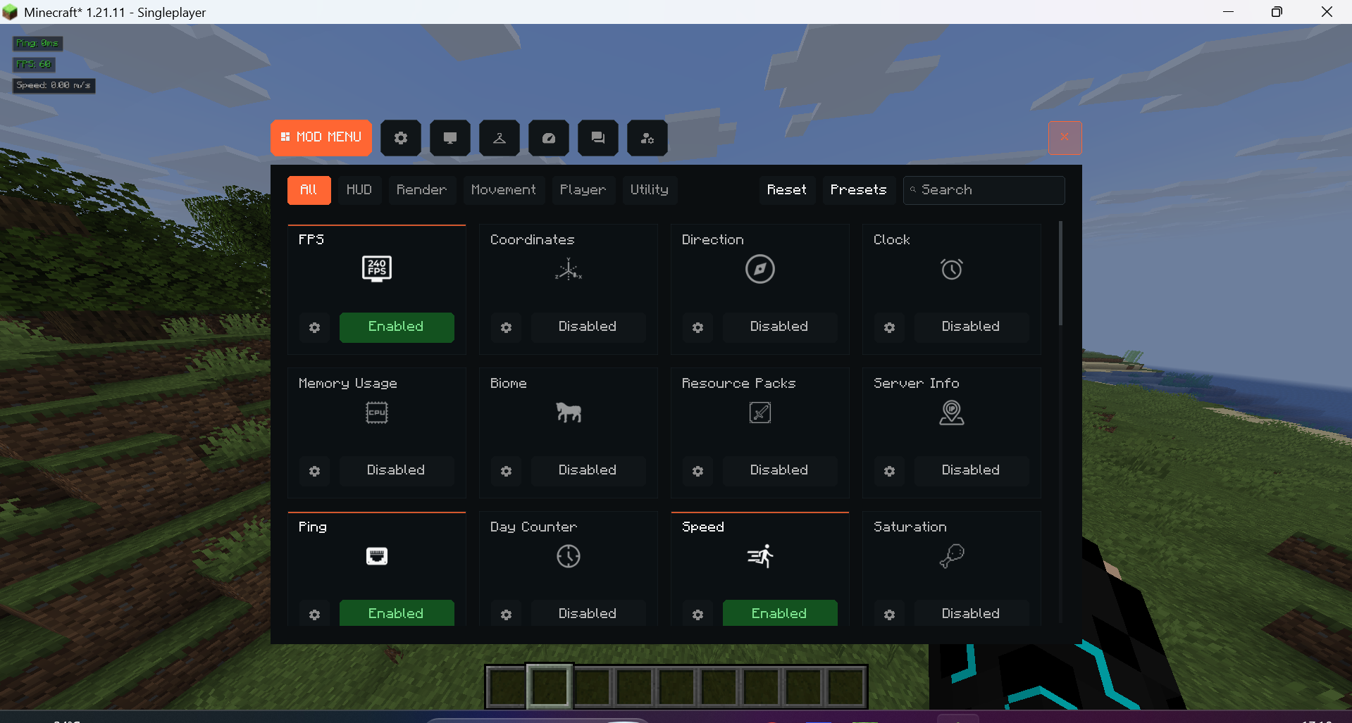 Mod Menu/ Mod HUD