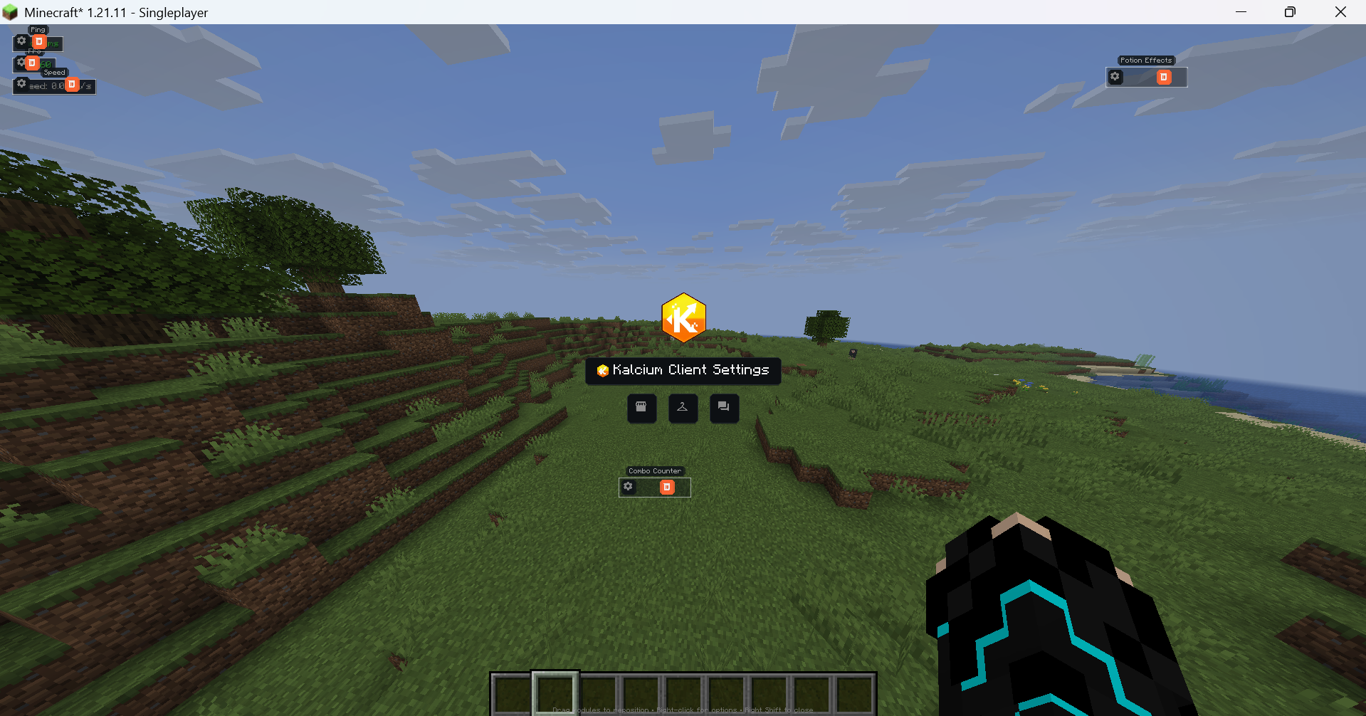 Left + Shift Key to open Mod HUD