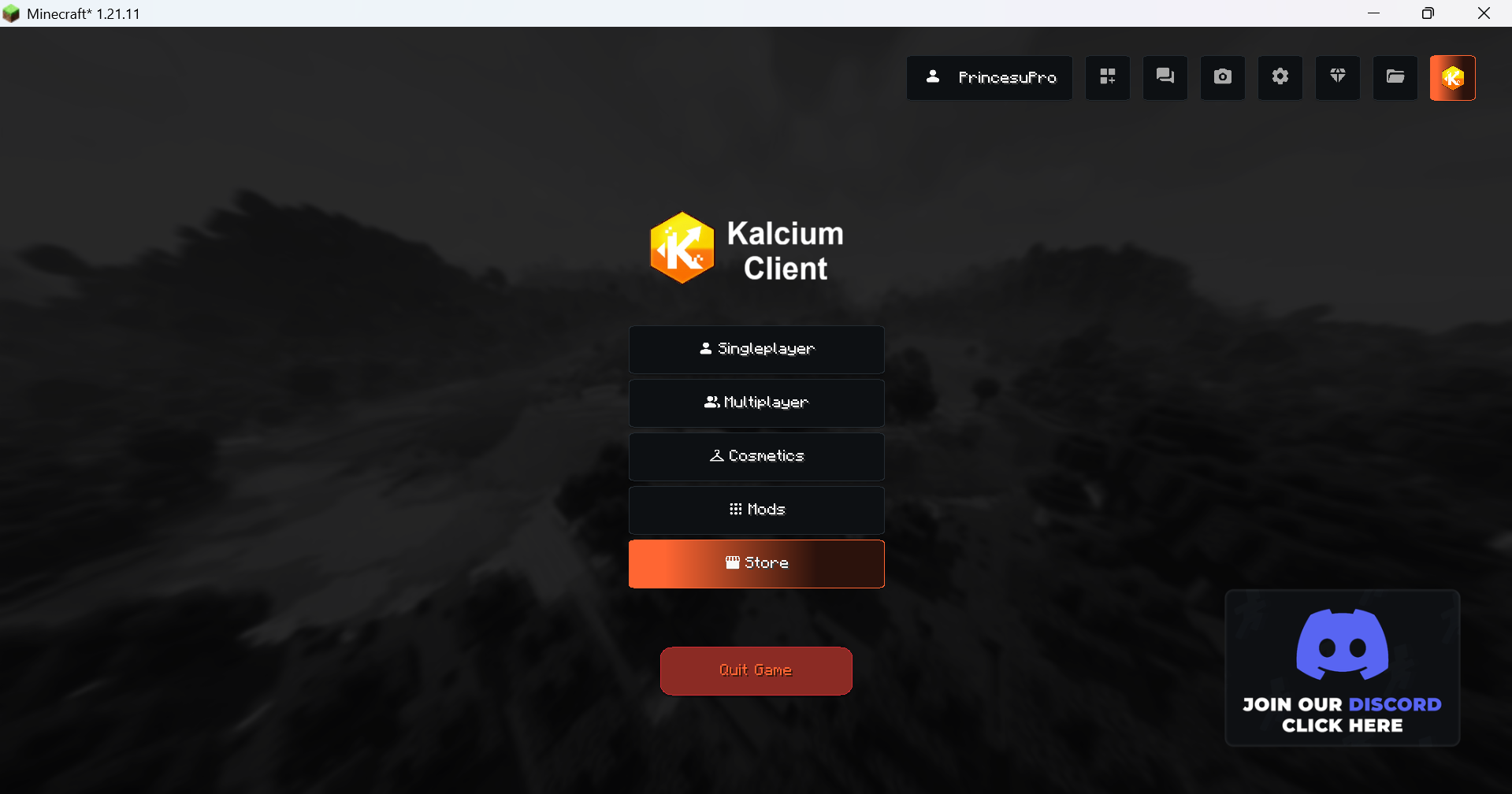 Home menu