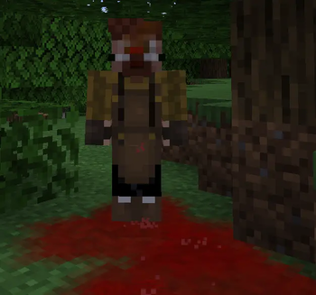 Blood on floor