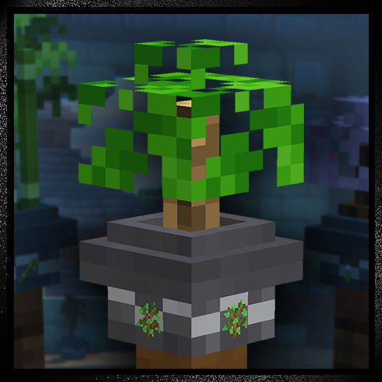 Bonsai pots minecraft resource pack