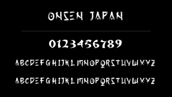 Onsen Japan Font