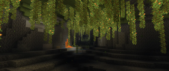 Lush cave