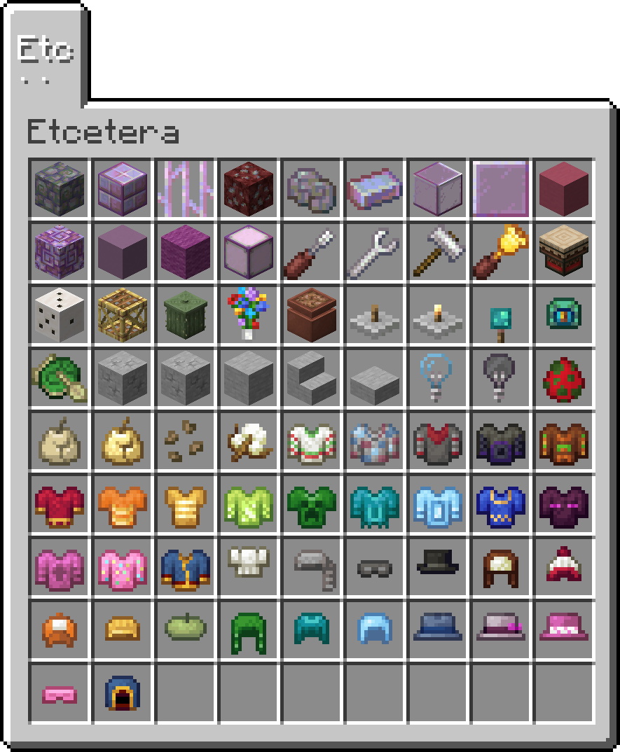 All the Items and Blocks