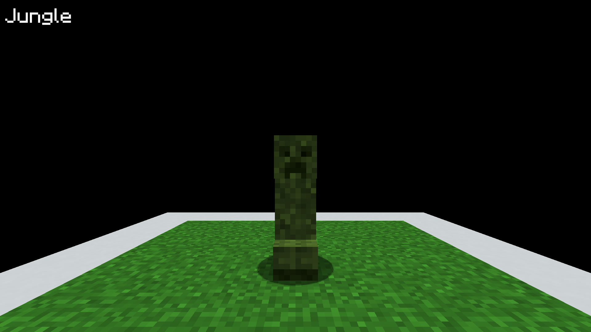 Preview of textured creeper in Jungle