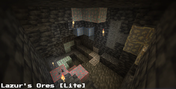 Display of the Appearance and Look of Deepslate Ores