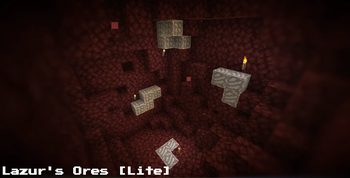 Display of the Appearance and Look of Nether Ores