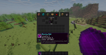 Bouncy Ball with enchantments