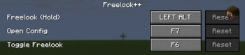 Freelook++ Keybinds