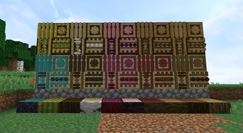 Wooden motif palette