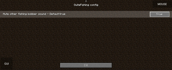 Config screen