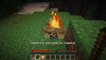 campfire lit!