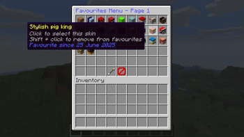 GUI - Favourites Menu