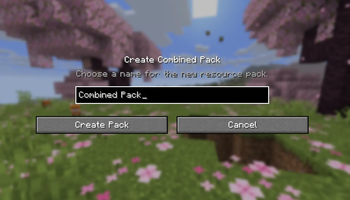 Export combined texturepack