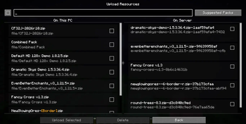 Upload textures