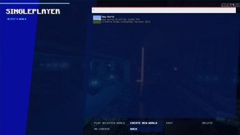 Singleplayer Screen