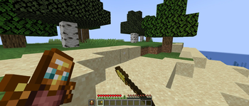 Using the Totem of Extension to mine a bit farther