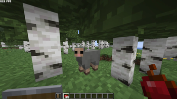 Animals with 8*8 pixel textures (vanilla)