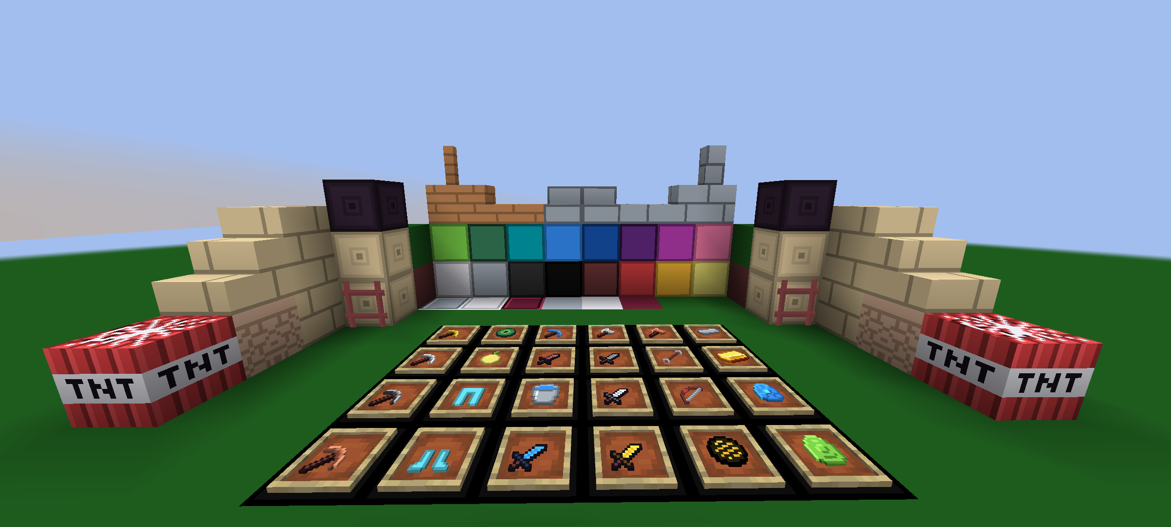 All blocks and items