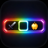 Cyber Neon Rainbow Hotbar 图标