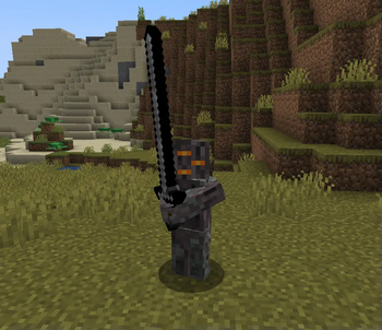 Player holding a Claymore
