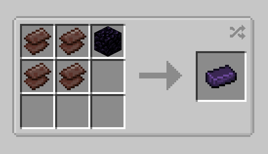 Obsidian Ingot Crafting Recipe