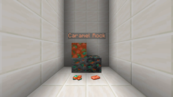 Caramel Rock and Block of Cold and Moldy Caramel