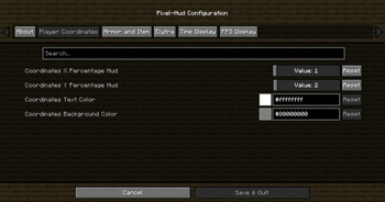 Pixel-Hud Config Screen