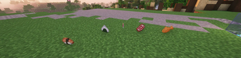 All foods on the ground