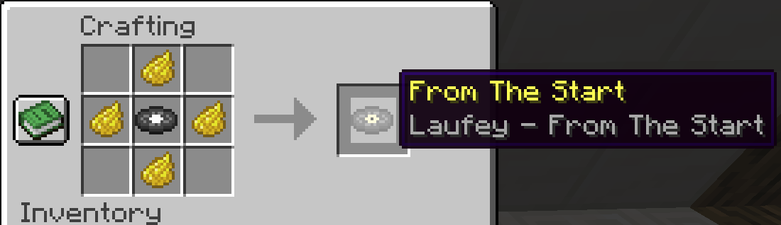 From The Start Music Disc Recipe