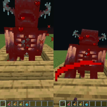 Red particles