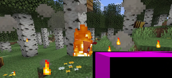 Fire spell in world