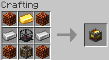 Blazing Nether Crate Recipe