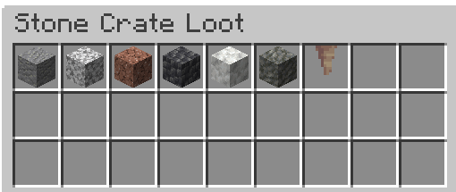 Stone Crate Loot